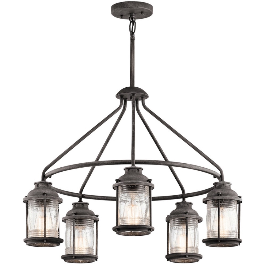 Elstead KL-ASHLANDBAY-5P - Suspension d'extérieur ASHLAND 5xE27/60W/230V IP44