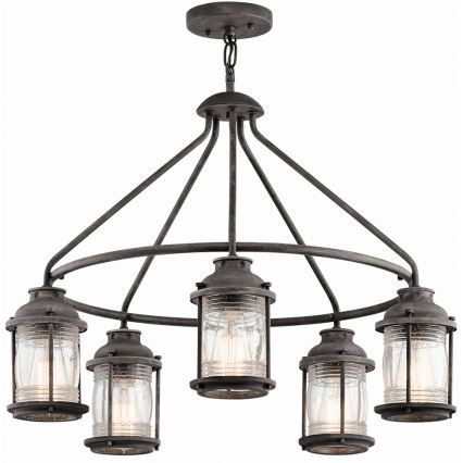 Elstead KL-ASHLANDBAY-5P - Suspension d'extérieur ASHLAND 5xE27/60W/230V IP44