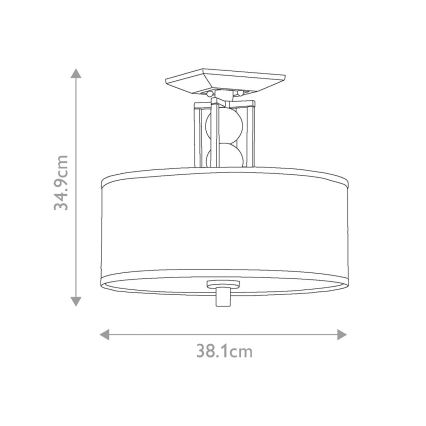 Elstead KL-CELESTIAL-SF - Lampadario a parete CELESTIAL 3xE27/100W/230V
