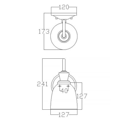 Elstead KL-CORA1-BATH - Applique da bagno a LED CORA 1xG9/3W/230V IP44