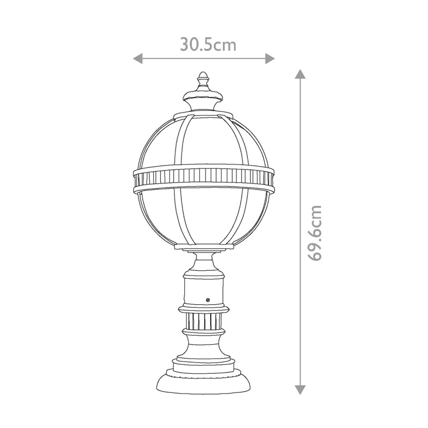 Elstead KL-HALLERON-3M - Lampadaire extérieur HALLERON 3xE14/60W/230V IP44