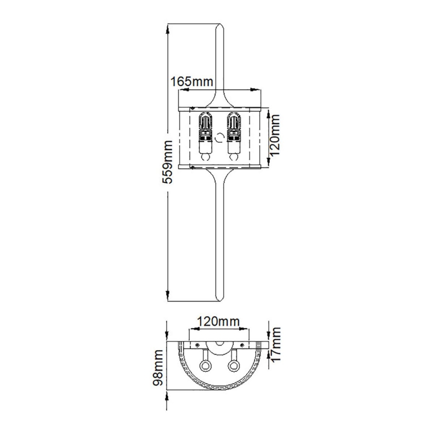Elstead - Lampada LED da bagno MONA 2xG9/3,5W/230V IP44 cromo lucido
