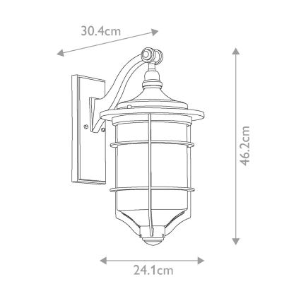 Elstead KL-ROYAL-MARINE2-M -Applique da esterno ROYAL 1xE27/60W/230V IP44