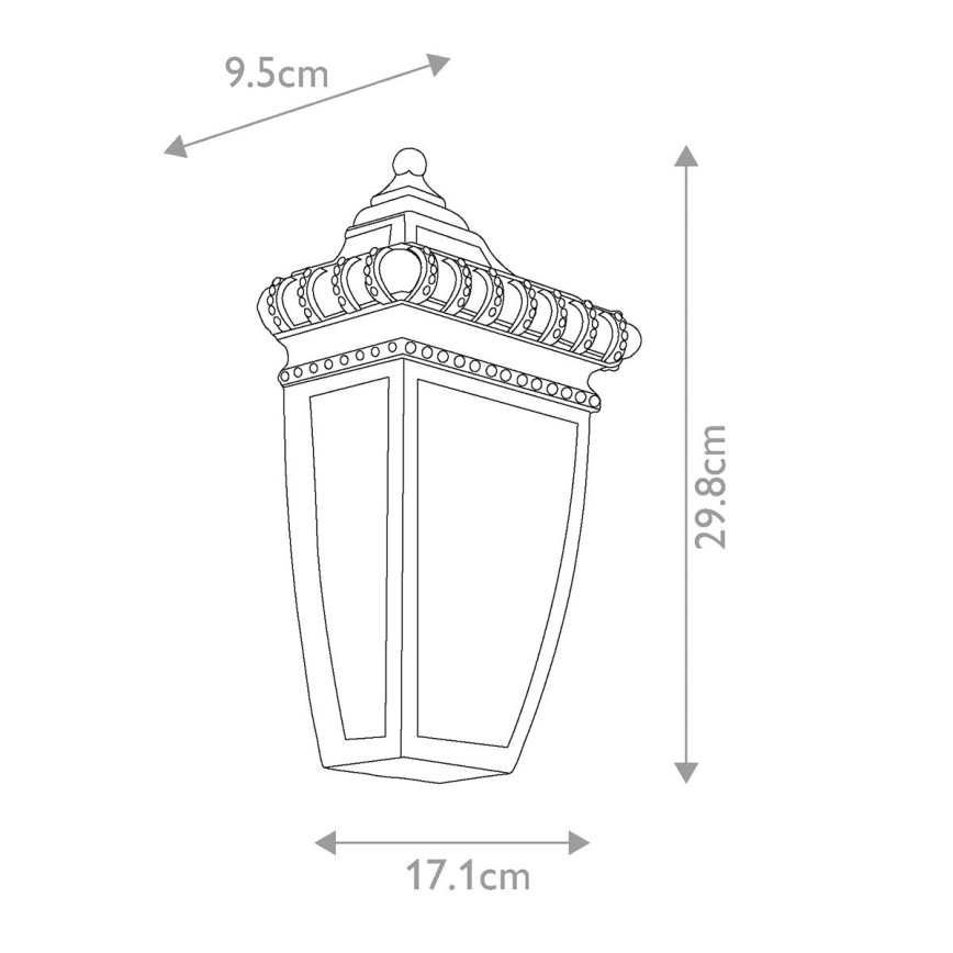 Elstead KL-VENETIAN7-S - Applique murale d'extérieur VENETIAN 1xE14/60W/230V IP44