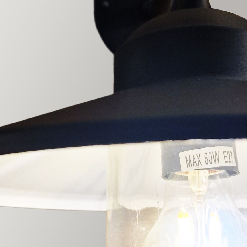 Elstead - Lampada da esterno KLAMPENBORG 1xE27/60W/230V IP44 nera