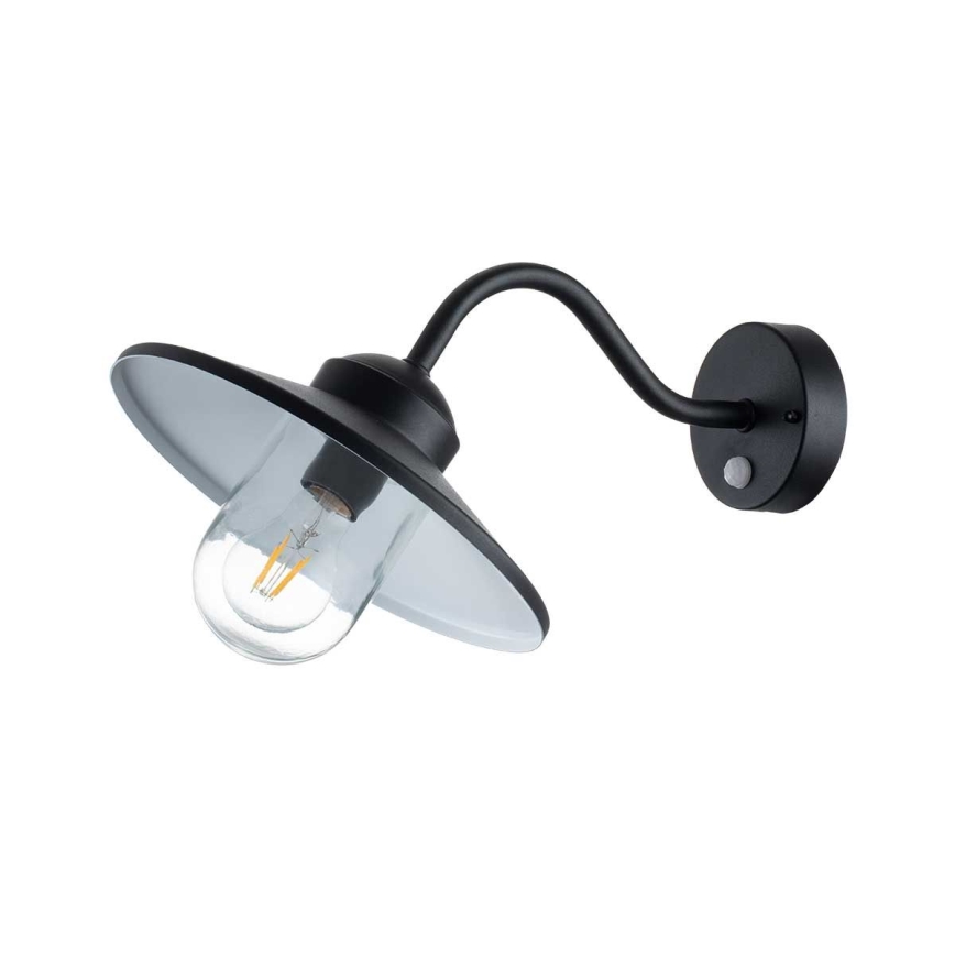 Elstead - Applique da esterno con sensore KLAMPENBORG 1xE27/60W/230V IP44