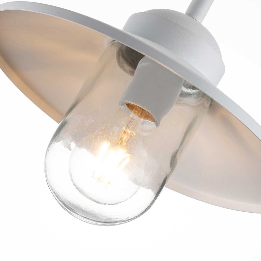 Elstead - Außenwandleuchte KLAMPENBORG 1xE27/60W/230V IP44 weiß