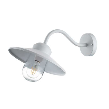 Elstead - Lampada da parete da esterno KLAMPENBORG 1x E27/60W/230V IP44 bianca
