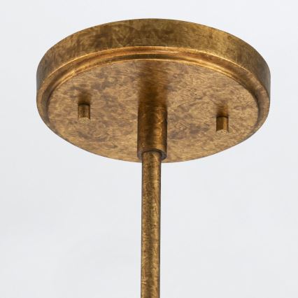 Elstead - Stangen-Pendelleuchte KRISTY 4xE27/40W/230V kupferfarben