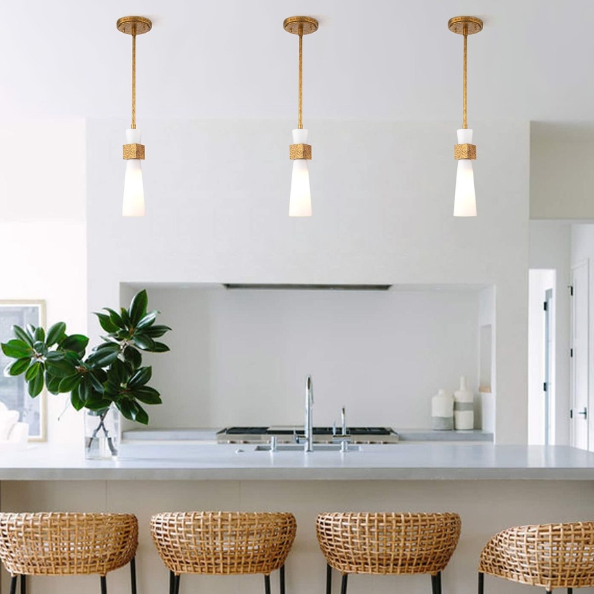 Elstead - Lampadario a stelo KRISTY 1xE27/40W/230V Ø 15,2 cm ramato