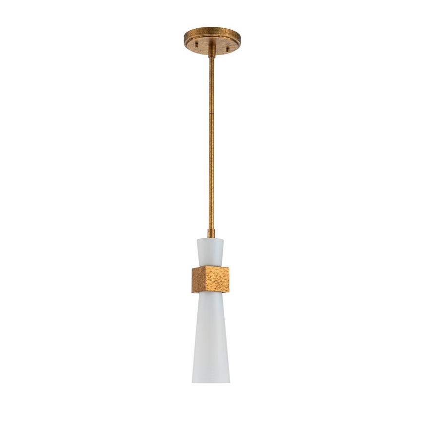Elstead - Lampadario a stelo KRISTY 1xE27/40W/230V Ø 15,2 cm ramato