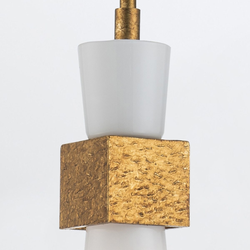 Elstead - Suspension sur tige KRISTY 1xE27/40W/230V Ø 15,2 cm cuivrée