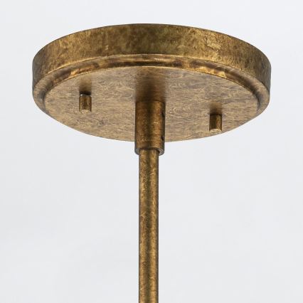 Elstead - Suspension sur tige KRISTY 1xE27/40W/230V Ø 15,2 cm cuivrée