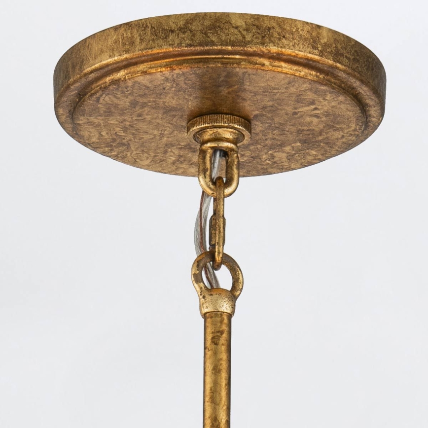 Elstead - Lustre sur tige KRISTY 5xE27/40W/230V cuivré