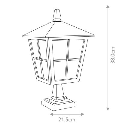 Elstead - Lampada da esterno CANTERBURY 1xE27/100W/230V IP43