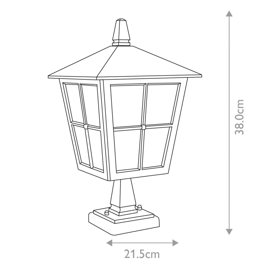 Elstead - Lampada da esterno CANTERBURY 1xE27/100W/230V IP43