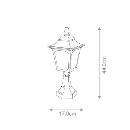 Elstead - Lampada da esterno CHAPEL 1xE27/100W/230V IP44
