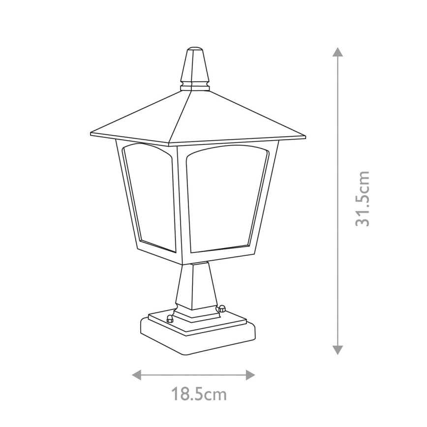 Elstead - Lampada da esterno YORK 1xE27/100W/230V IP43