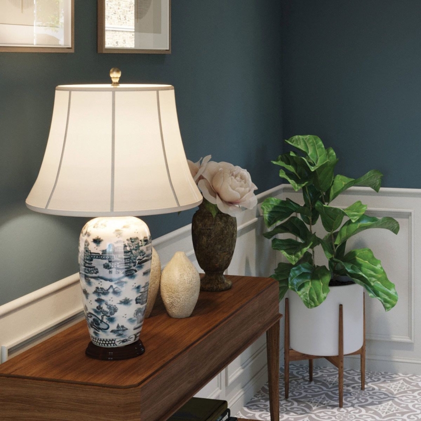 Elstead - Lampada da tavolo BLU TRADITIONAL 1xE27/60W/230V