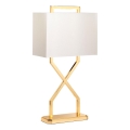 Elstead - Lampada da tavolo CROSS 1xE27/60W/230V oro/bianco