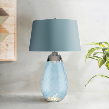 Elstead - Lampada da tavolo LED LENA 1xE27/40W/230V + 1xGU10/7W 74 cm blu