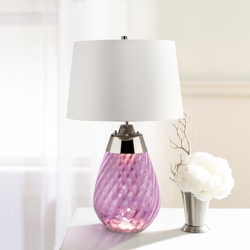 Elstead - Lampada da tavolo LED LENA 1xE27/40W/230V + 1xGU10/7W 74 cm rosa