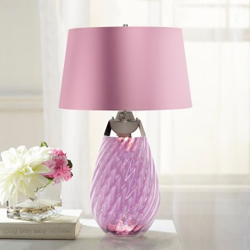 Elstead - Lampada da tavolo LED LENA 1xE27/40W/230V + 1xGU10/7W 74 cm rosa