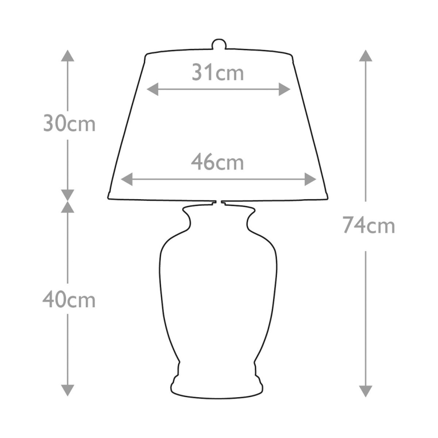 Elstead - Lampada da tavolo MORRIS 1xE27/60W/230V