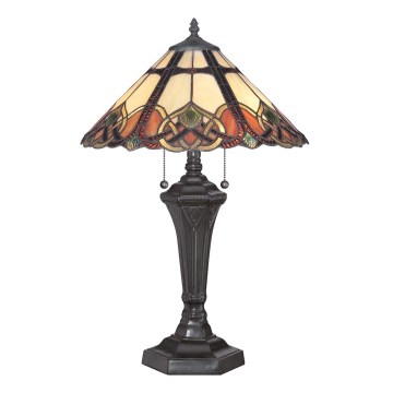 Elstead - Lampada da tavolo Tiffany BELLE 2xE27/75W/230V