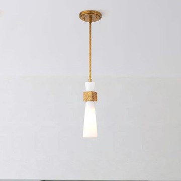 Elstead - Lampadario a stelo KRISTY 1xE27/40W/230V Ø 15,2 cm ramato