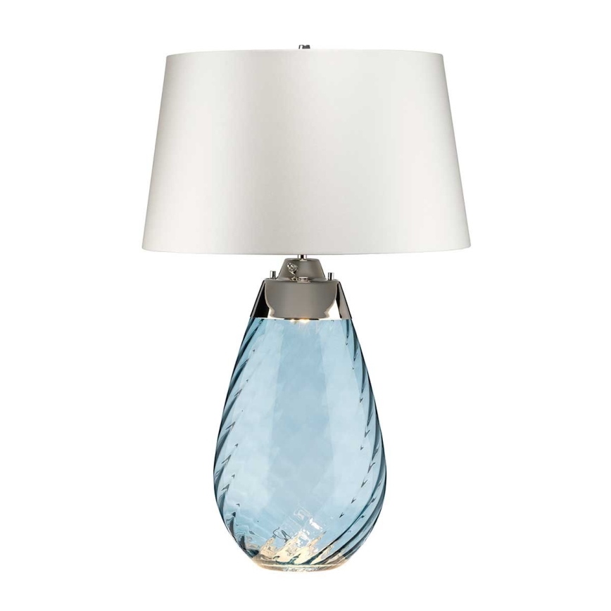 Elstead - LED Tischlampe LENA 1xE27/40W/230V + 1xGU10/7W 74 cm blau/weiß