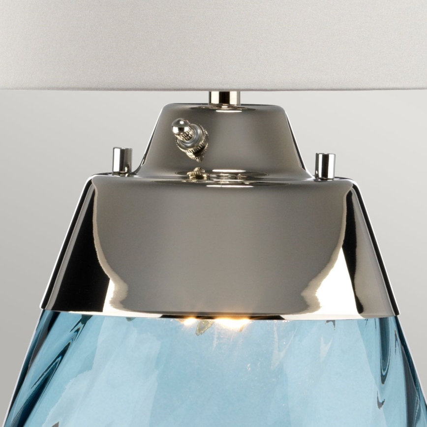 Elstead - LED Tischlampe LENA 1xE27/40W/230V + 1xGU10/7W 74 cm blau/weiß