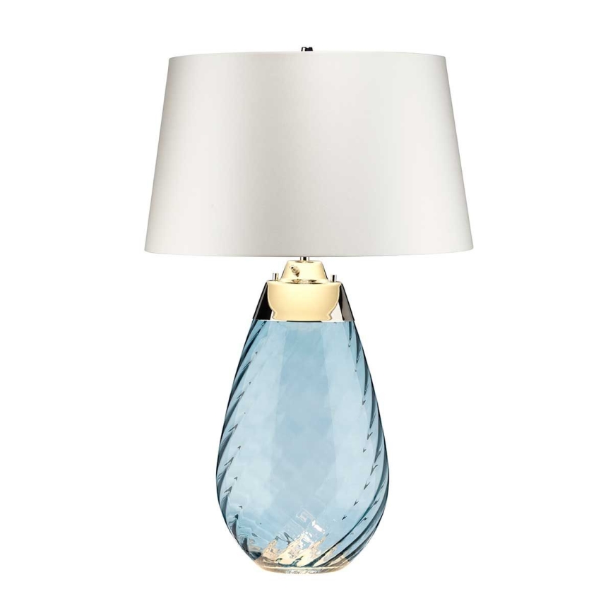 Elstead - LED Tischlampe LENA 1xE27/40W/230V + 1xGU10/7W 74 cm blau/weiß
