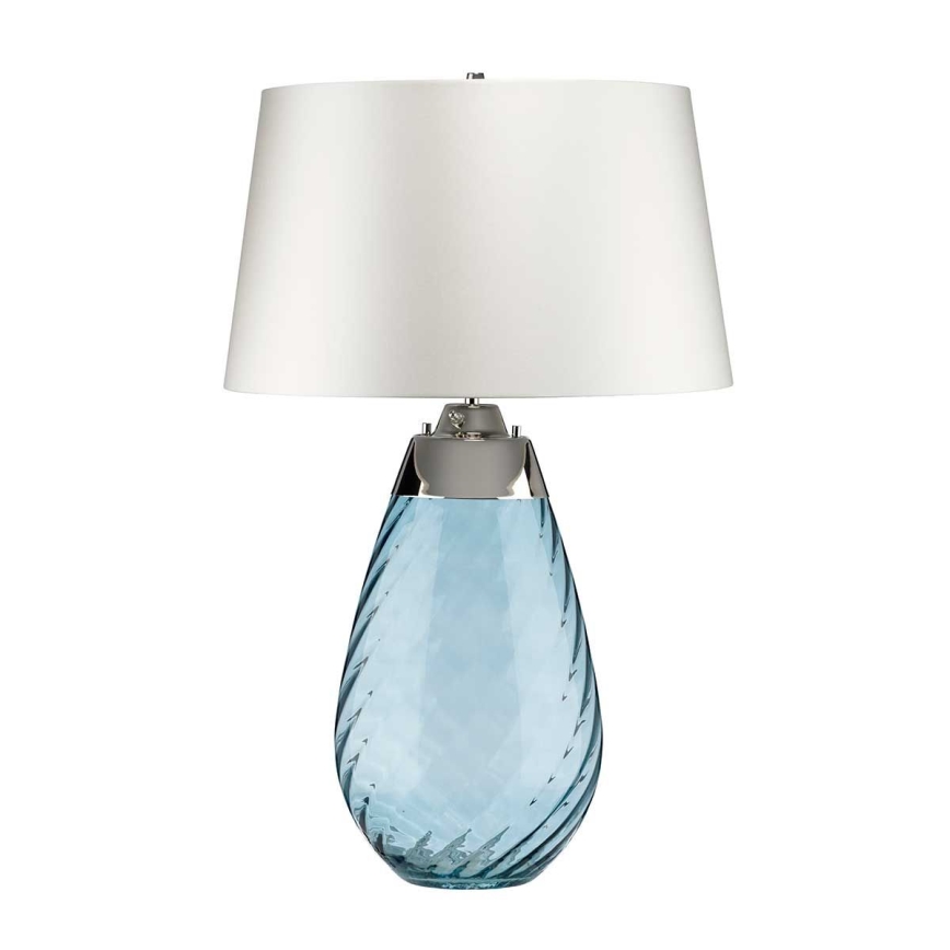 Elstead - LED Tischlampe LENA 1xE27/40W/230V + 1xGU10/7W 74 cm blau/weiß