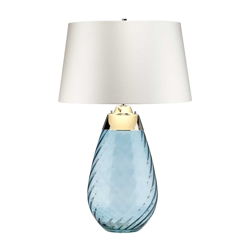 Elstead - LED Tischlampe LENA 1xE27/40W/230V + 1xGU10/7W 74 cm blau/weiß