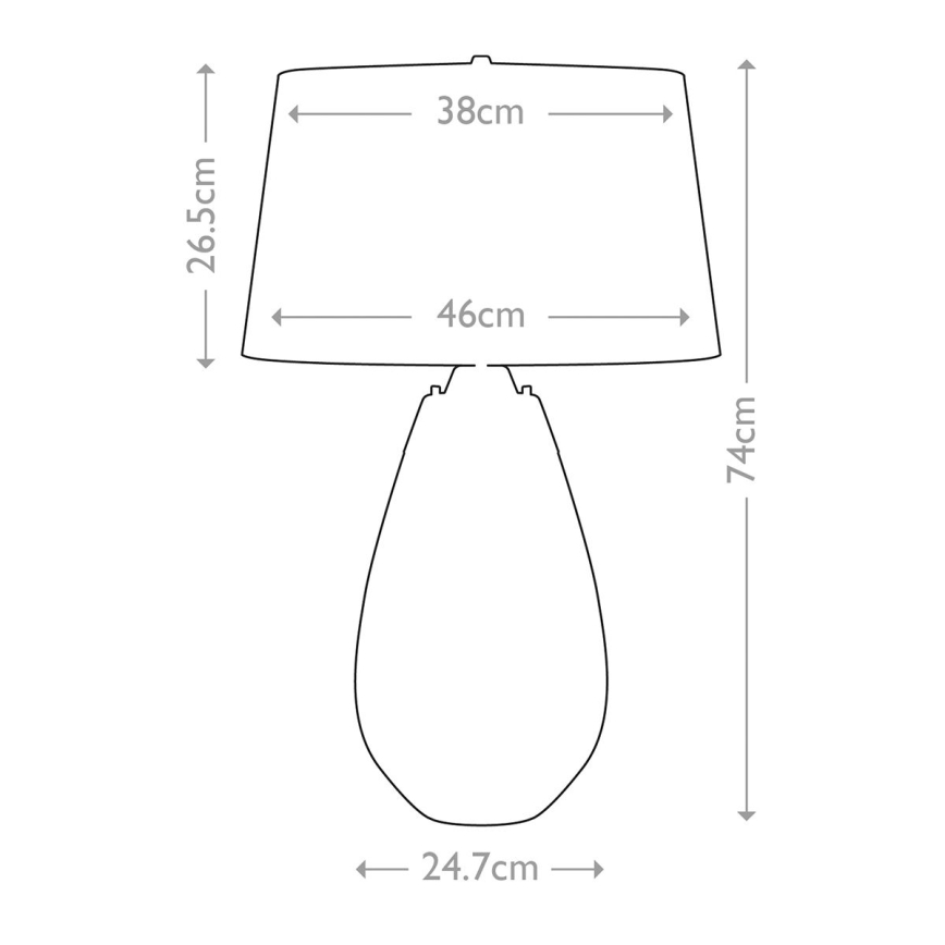 Elstead - Lampada da tavolo LED LENA 1xE27/40W/230V + 1xGU10/7W 74 cm grigio