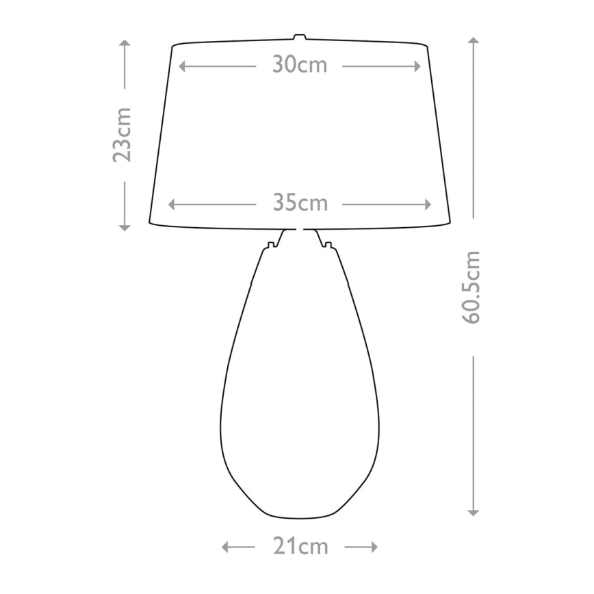 Elstead - Lampada da tavolo LED LENA 1xE27/60W/230V + 1xGU10/7W 60,5 cm bianco