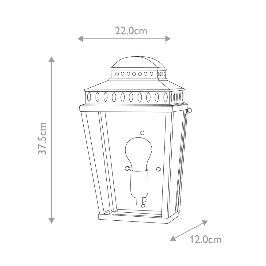 Elstead - Applique murale extérieure MANSION HOUSE 1xE27/60W/230V IP44