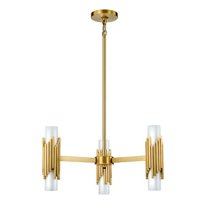 Elstead - Lampadario a stelo MARVELE 6xE14/40W/230V dorato