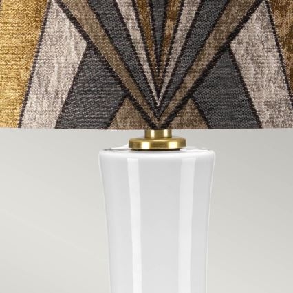 Elstead - Lampada da tavolo MILO 1xE27/60W/230V grigio/oro