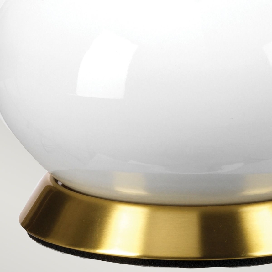 Elstead - Lampada da tavolo MILO 1xE27/60W/230V grigio/oro