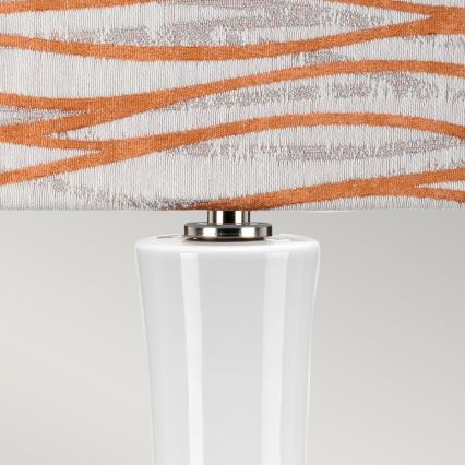 Elstead - Lampada da tavolo MILO 1xE27/60W/230V bianca/arancione
