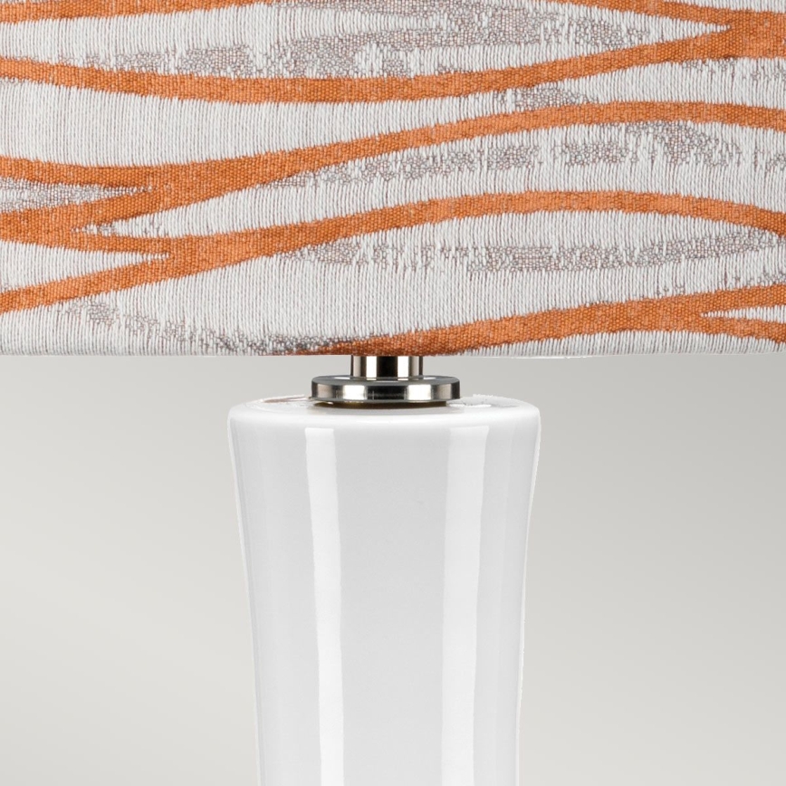 Elstead - Lampada da tavolo MILO 1xE27/60W/230V bianca/arancione