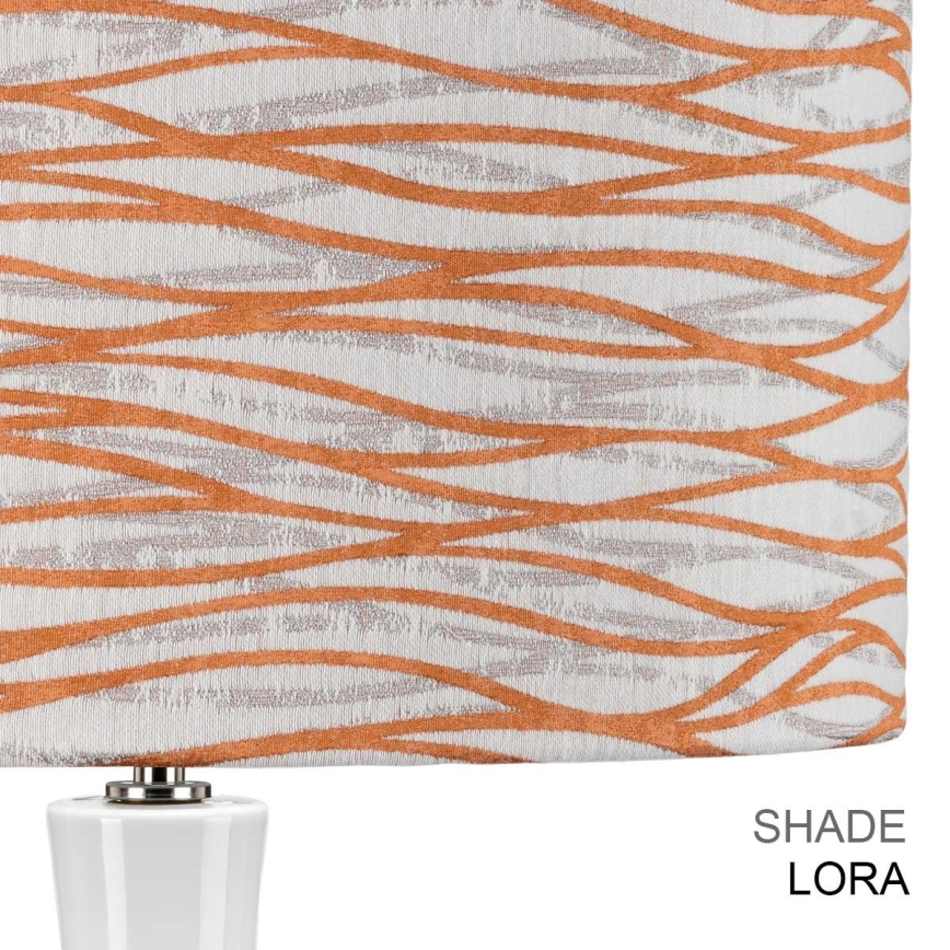 Elstead - Lampe de table MILO 1xE27/60W/230V blanche/orange