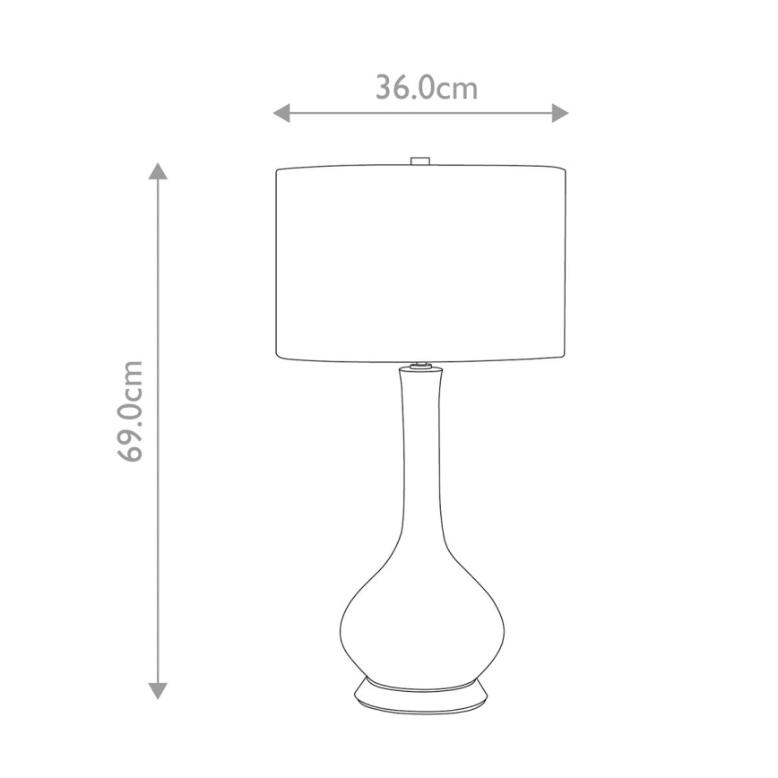 Elstead - Tischlampe MILO 1xE27/60W/230V weiß/orange