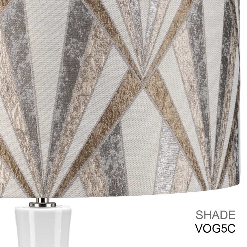 Elstead - Lampada da tavolo MILO 1xE27/60W/230V grigio/marrone