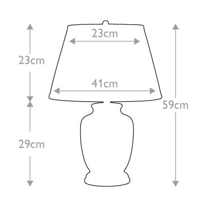 Elstead - Lampada da tavolo MORRIS 1xE27/60W/230V