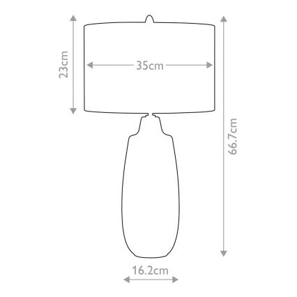 Elstead - Lampada da tavolo NEWHAM 1xE27/60W/230V