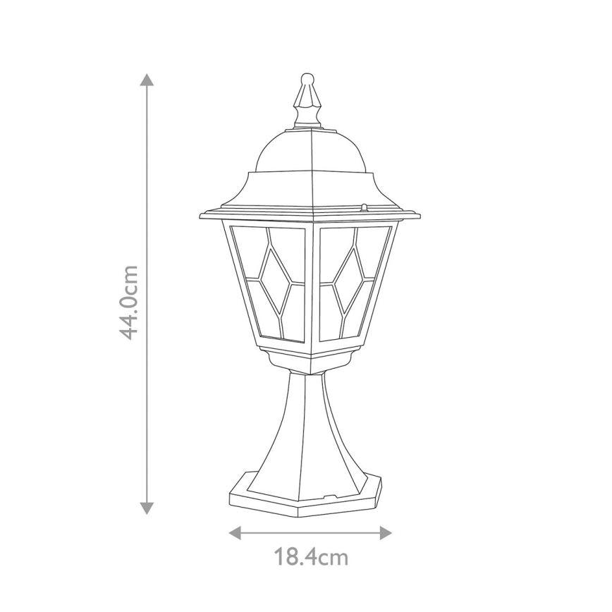 Elstead NR3-BLK - Lampada da esterno NORFOLK 1xE27/100W/230V IP43