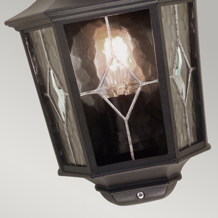 Elstead NR7-2-BLK - Applique murale d'extérieur NORFOLK 1xE27/100W/230V IP43